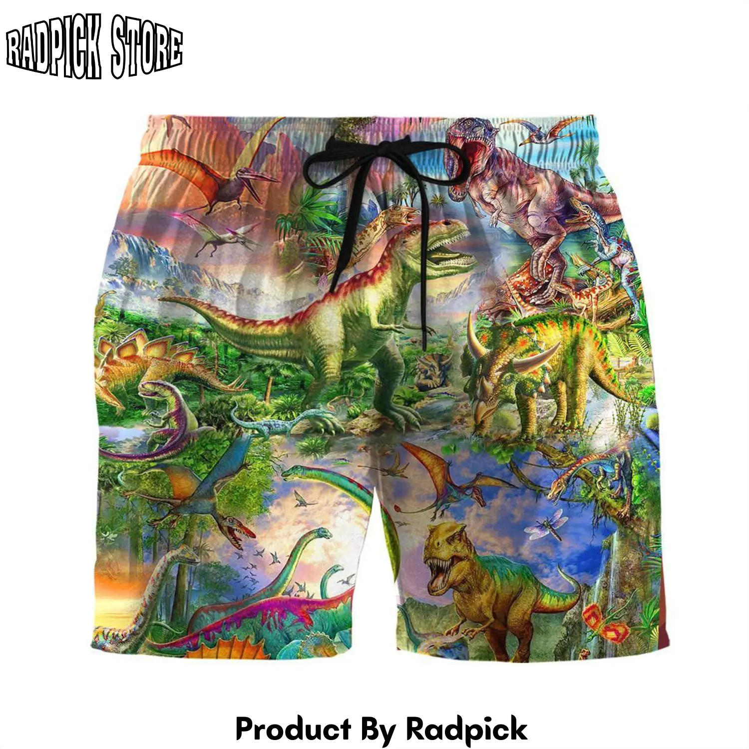 Radpick 3d dinosaur beach shorts rp631807